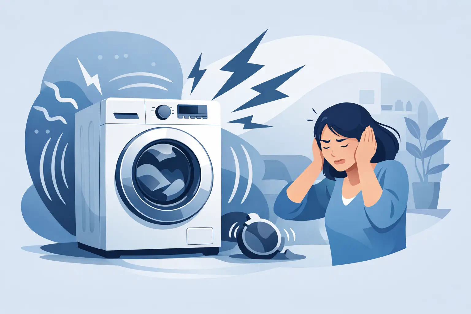 ¿Lavadora Samsung hace ruido fuerte?
